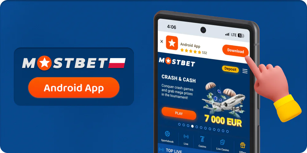 Instrukcja pobierania aplikacji Mostbet na Androida